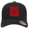 Wait and Bleed Red Heat Pressed Slipknot Black Curved Bill Hat - Adult Flexfit Stretch Cap