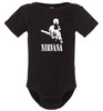 Nirvana Cobain Grunge Music Baby Onesie & Infant Black Bodysuit