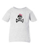 Bow Skull & Cross Bones Punk Rock Fun, Cool Baby & Toddler Ash T-Shirt Bow Skull & Cross Bones Punk Rock Fun, Cool Baby & Toddler Ash T-Shirt