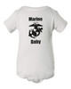 Marines Baby White Baby Onesie & Infant Bodysuit