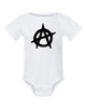 Anarchy Symbol Punk Fun, Cool Baby Onesie & Infant White Bodysuit