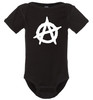 Anarchy Symbol Punk Fun, Cool Baby Onesie & Infant Black Bodysuit