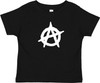 Anarchy Symbol Punk Baby Toddler Cotton T-Shirt Black
