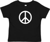 Peace Symbol Hippie 60s Fun, Cool Baby Infant & Toddler Black T-Shirt
