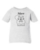Nice Beaver Funny Baby Infant & Toddler Ash T-Shirt