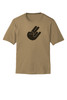 Shocker 2 in the Pink Counter-Culture Unisex Moisture Wicking Team Fit T-Shirt - Coyote Brown