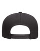 Misfit Heat Pressed Fiend Skull Flat Bill Hat - Adult Black Twill Snap Back Adjustable Cap