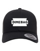 Dimebag Original Raxor Darrell Heat Pressed Black on Black Curved Bill Hat - Adult Mesh Trucker Snap Back Cap