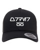 Star Force Order 66 AureBesh Font Heat Pressed Black on Black Curved Bill Hat - Adult Mesh Trucker Snap Back Cap