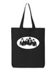 Ramone Punk Rock Cotton Canvas Reusable Shopping Bag 12L Small Black Tote