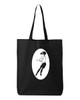 Ska Rude Girl Dancing Punk Rock Cotton Canvas Reusable Shopping Bag 27L Large Black Tote