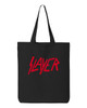 Slayer Thrash Speed Metal Cotton Canvas Reusable Shopping Bag 27L Large Black Tote