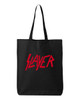 Slayer Thrash Speed Metal Cotton Canvas Reusable Shopping Bag 27L Large Black Tote