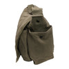 Olive Drab Cotton Canvas Military Messenger Bag 15" x 11" x 6" - Misfit Fiend Skull