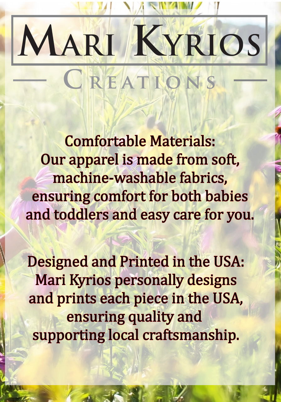 Mari Kyrios personally designs and prints each piece in the USA, ensuring quality and supporting local craftsmanship.