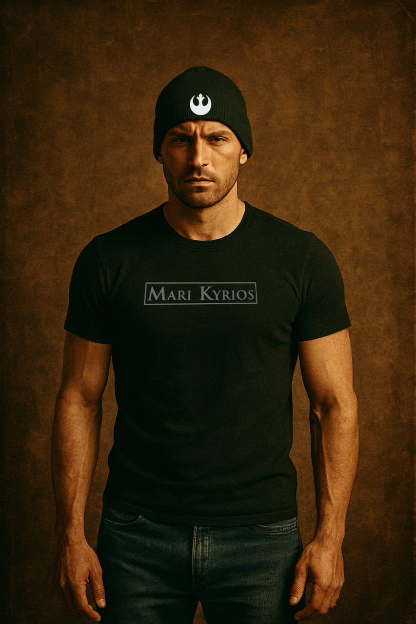 9 inch double-layer knit rib. Image has a soft suede-like texture, it is a flocked-pressed heat transfer that looks raised like embroidery; super strong and durable