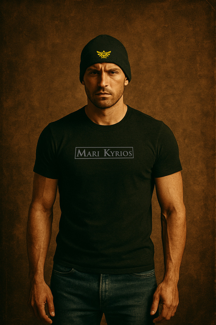 9 inch double-layer knit rib. Image has a soft suede-like texture, it is a flocked-pressed heat transfer that looks raised like embroidery; super strong and durable