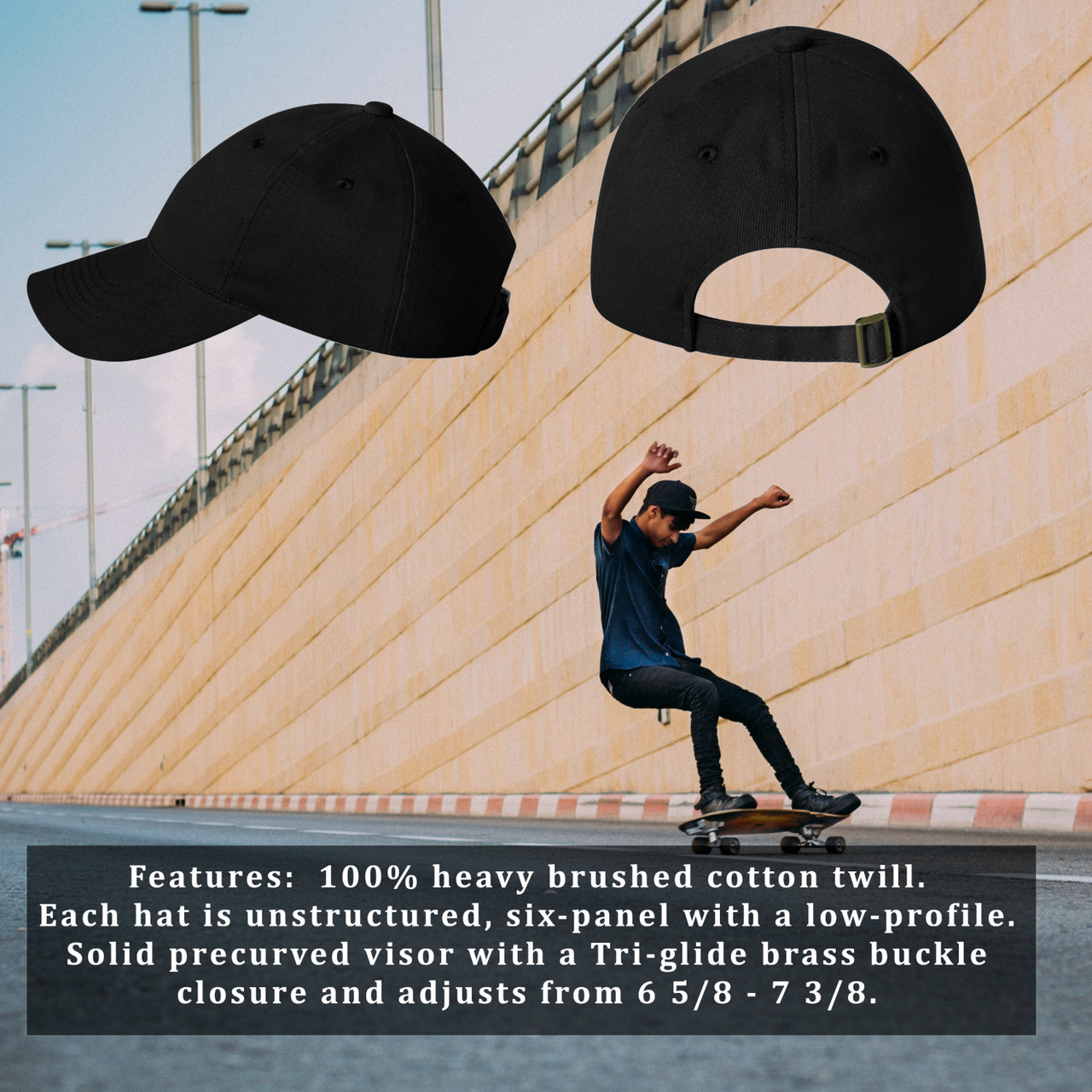 Hat style and specs for Mari Kyrios Hats