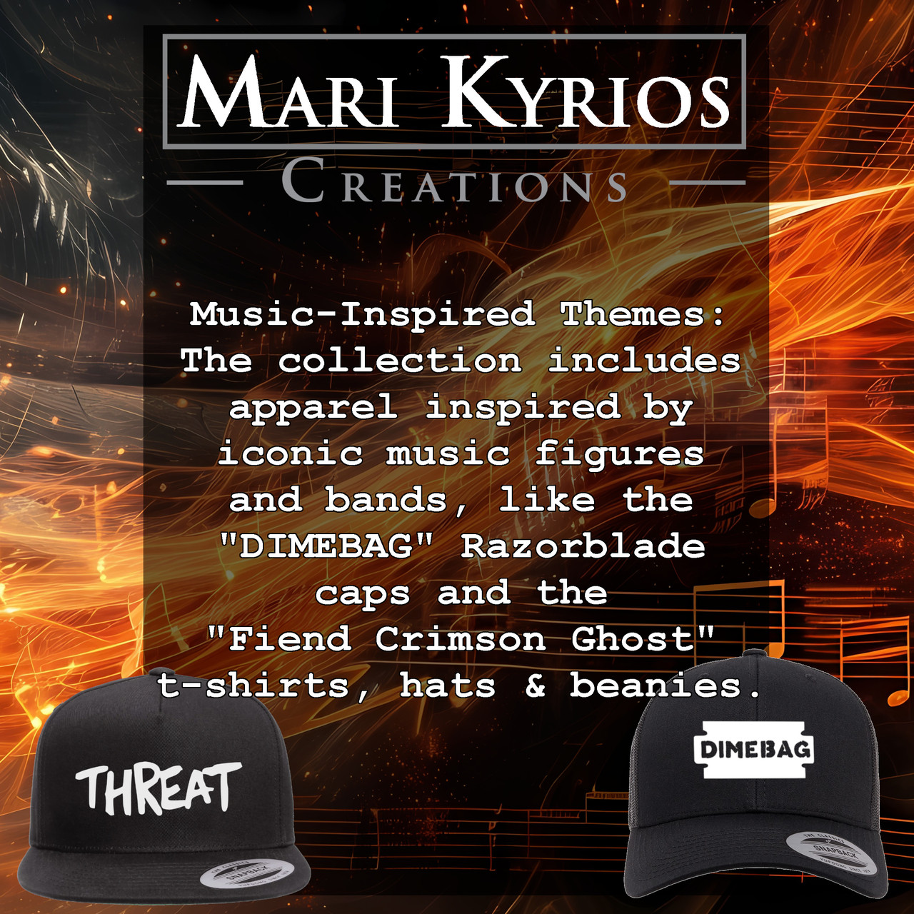 Inspiration for baseball caps by mari kyrios