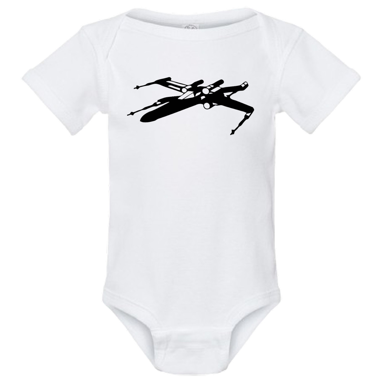 Star Force Wars X Ship Wing Baby Onesie & Infant White Bodysuit