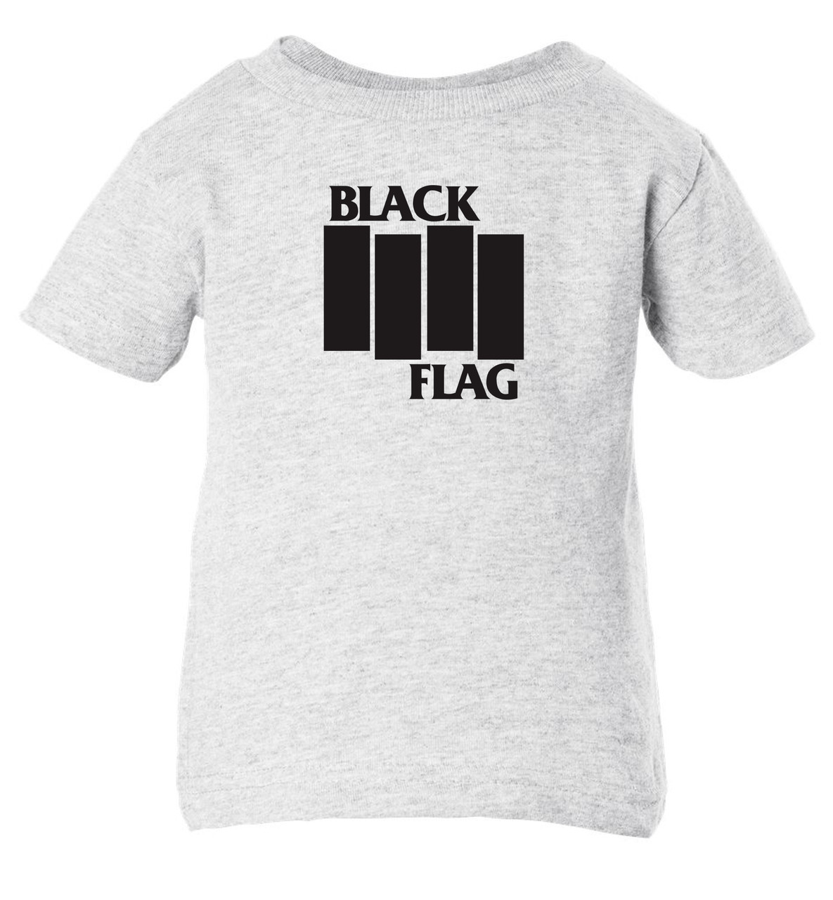 Black Punk Rock Flag Baby Infant & Toddler Ash T-shirt