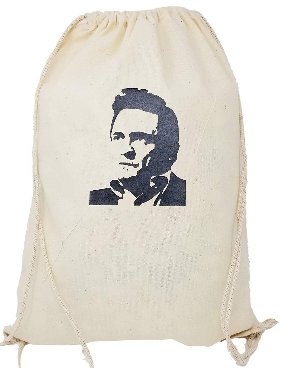 Johnny Man Dressed in Black Cash Bag Backpack Duffel Drawstring Tote