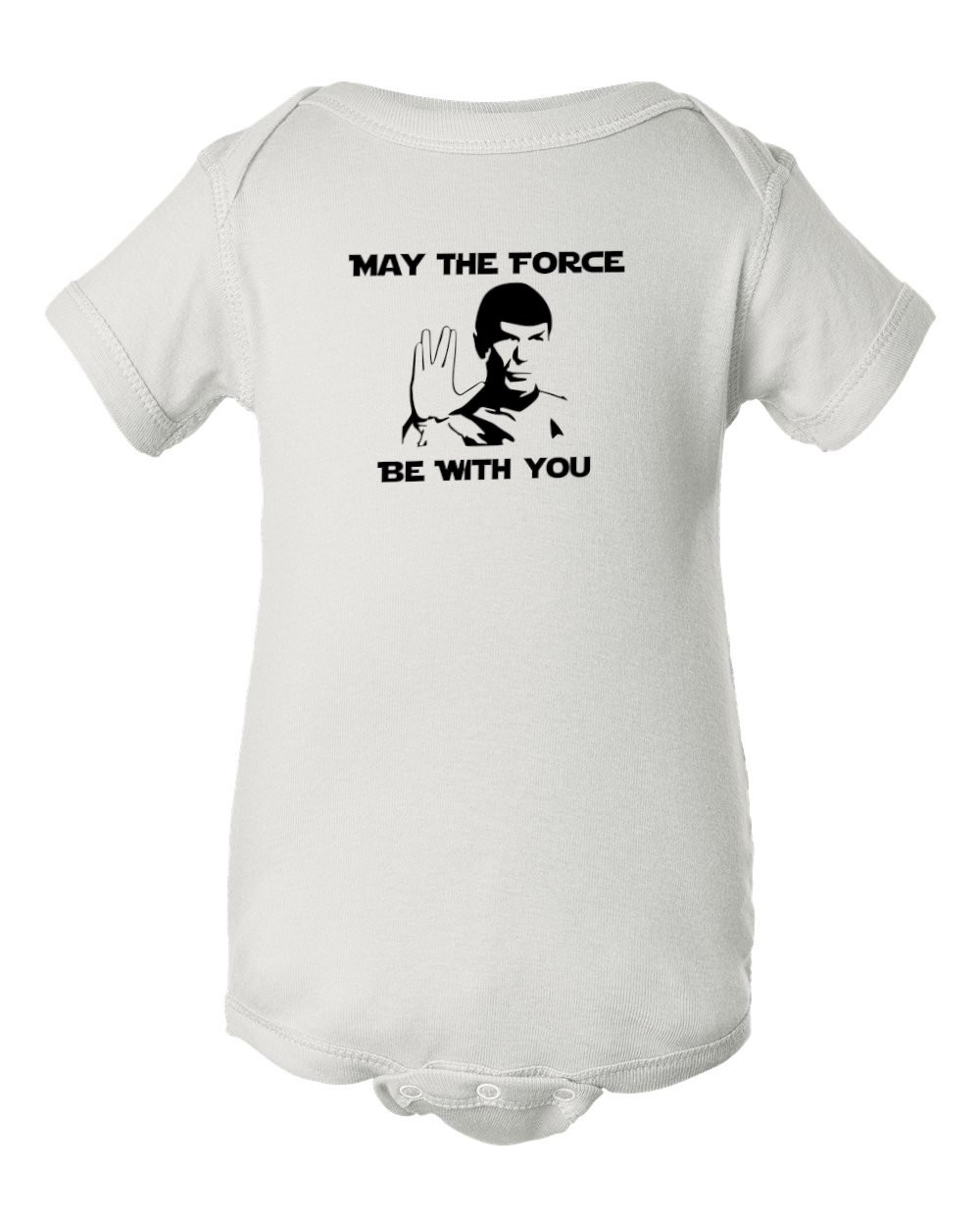 Star Force Trek Wars Spock Parody Sci-Fi Funny Baby Onesie & Infant White Bodysuit