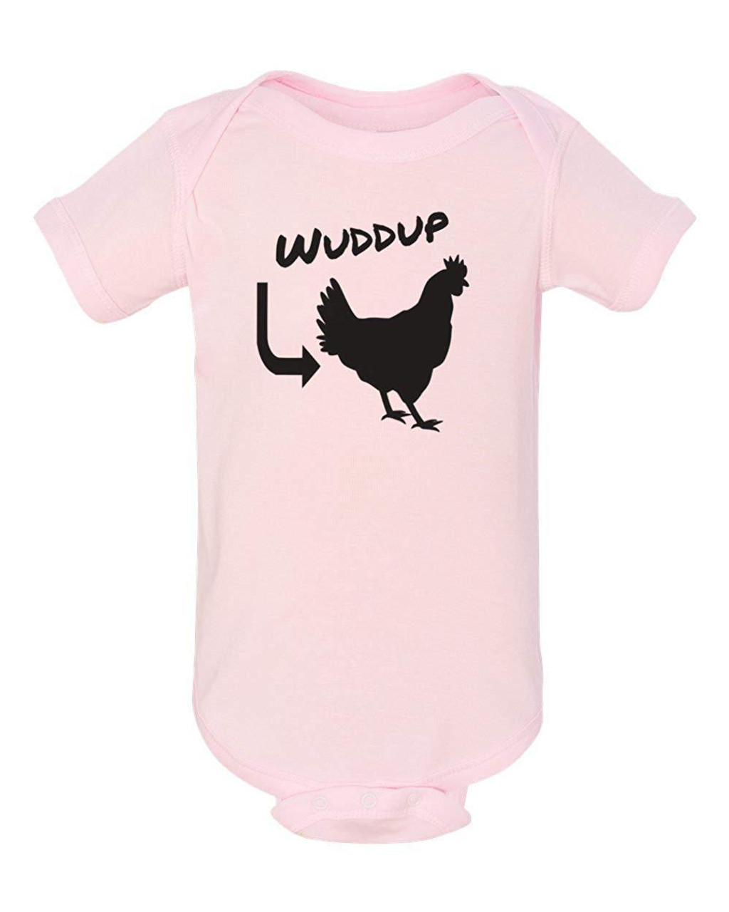 What Up Chicken Butt Child Pink Funny Baby Onesie & Infant Bodysuit What Up Chicken Butt Child Pink Funny Baby Onesie & Infant Bodysuit