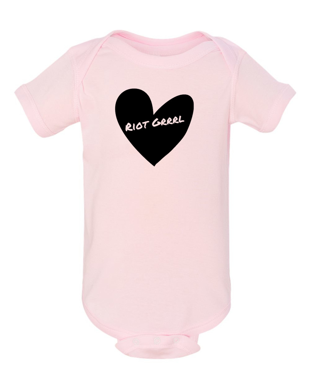 Riot Grrrl Baby Feminist Infant Bodysuit Pink