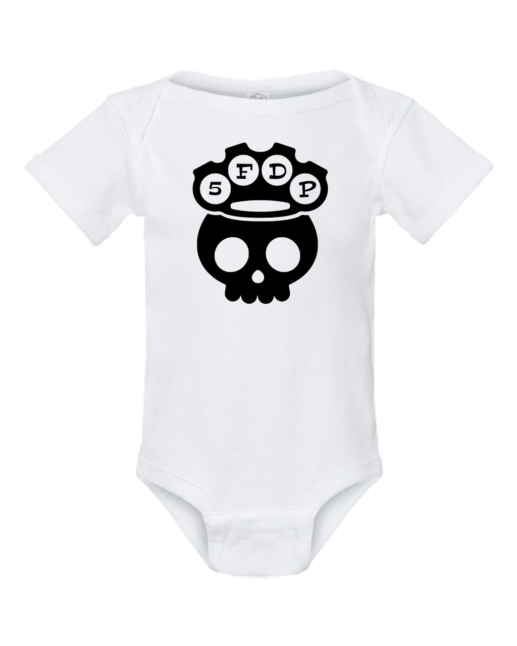 5 Finger Baby Death Punch Parody Infant Bodysuit White