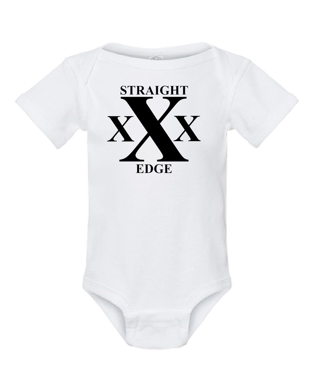 Hardcore Punk Rock White Straight Edge Music Baby Onesie & Infant White Bodysuit