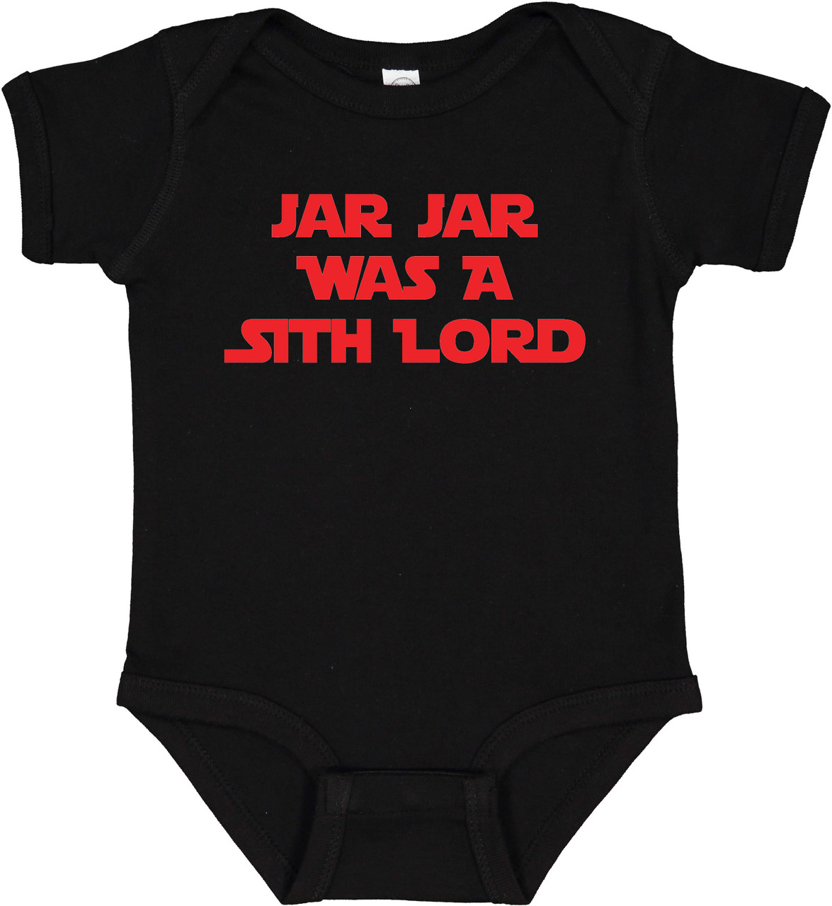 Jar Jar Was a Sith Star Force Baby Infant Bodysuit Onesie Black