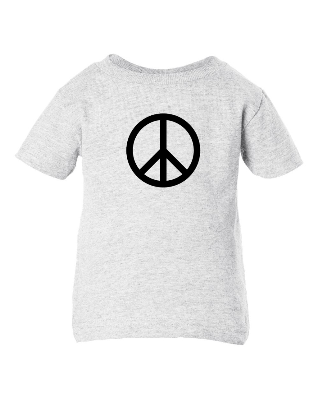 Peace Symbol Hippie 60s Fun, Cool Baby Infant & Toddler Ash T-Shirt