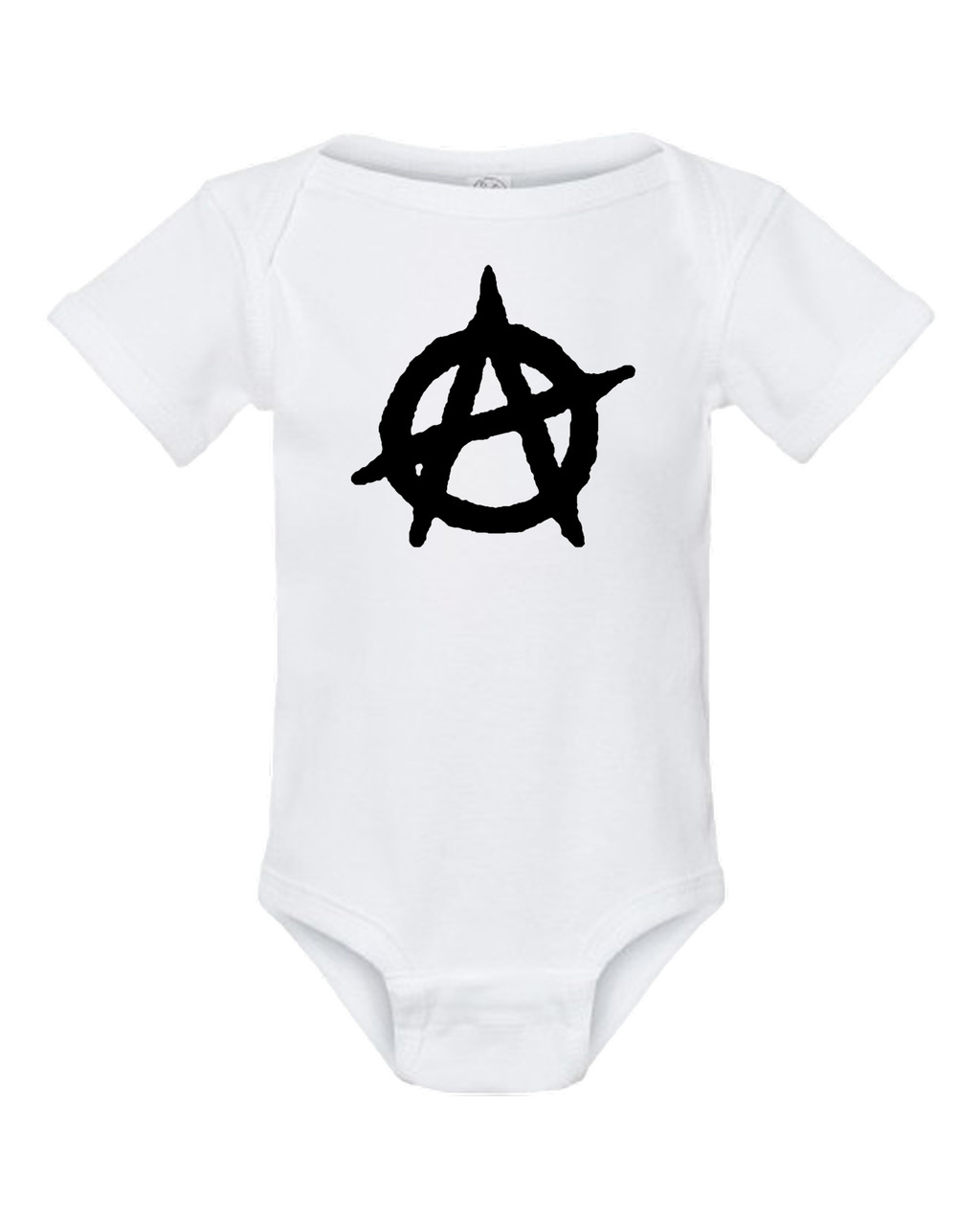 Anarchy Symbol Punk Fun, Cool Baby Onesie & Infant White Bodysuit