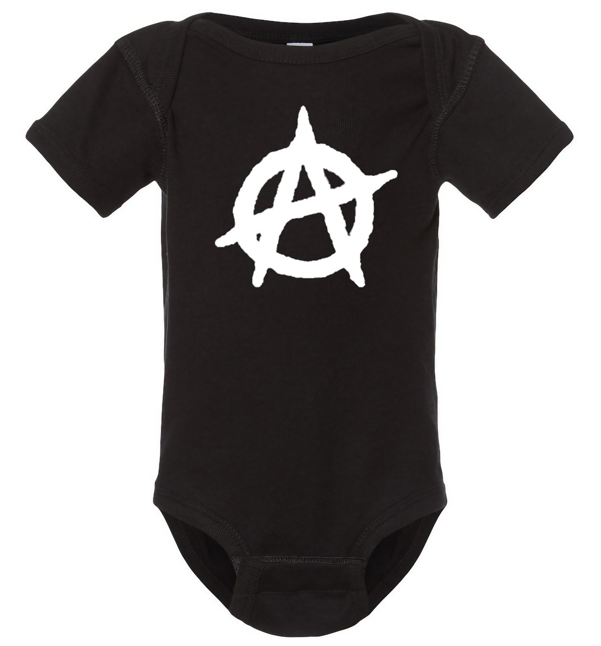 Anarchy Symbol Punk Fun, Cool Baby Onesie & Infant Black Bodysuit