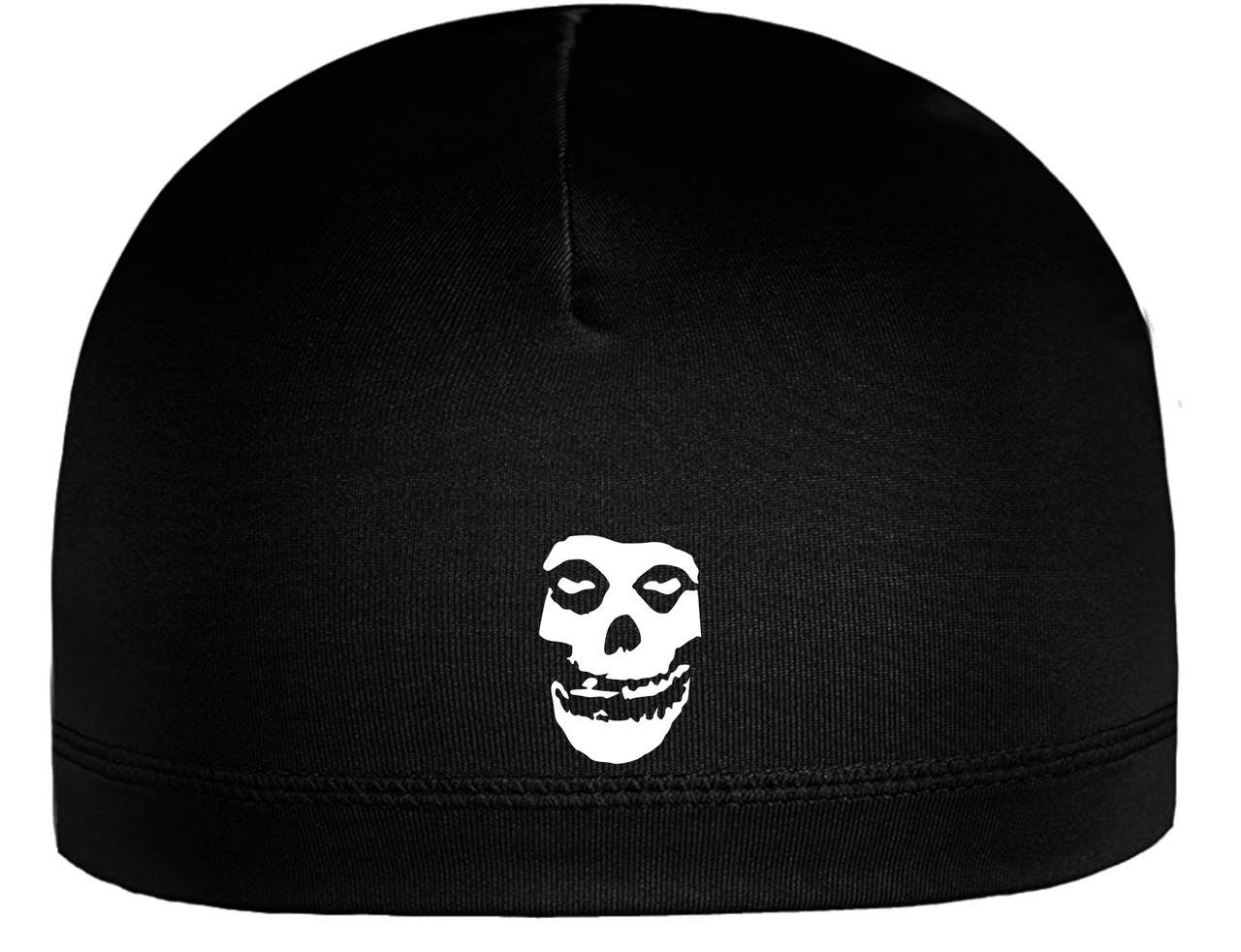 Misfit Fiend Adult Punk Rock & Roll Skull Beanie Cap Helmet Liner Black