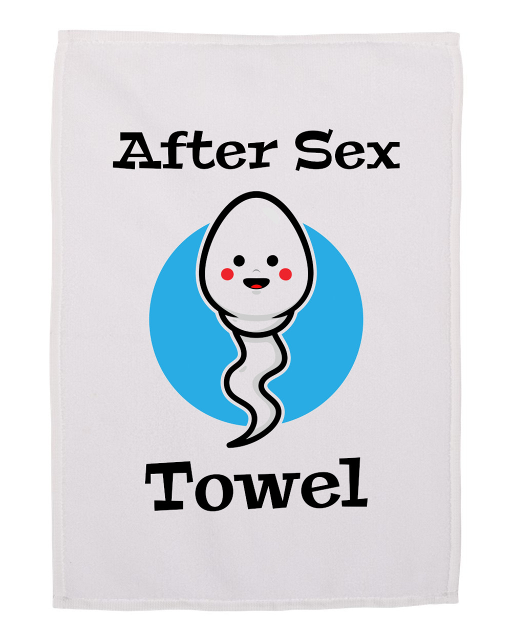 After Sex Towel Cum Rag Funny Wipe Cleanup Cloth 11x18 inches