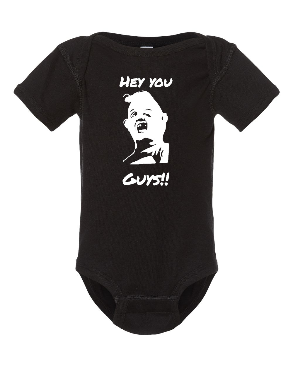 Sloth Goonies Hey You Guys Cotton Baby Onesie & Infant Bodysuit Black