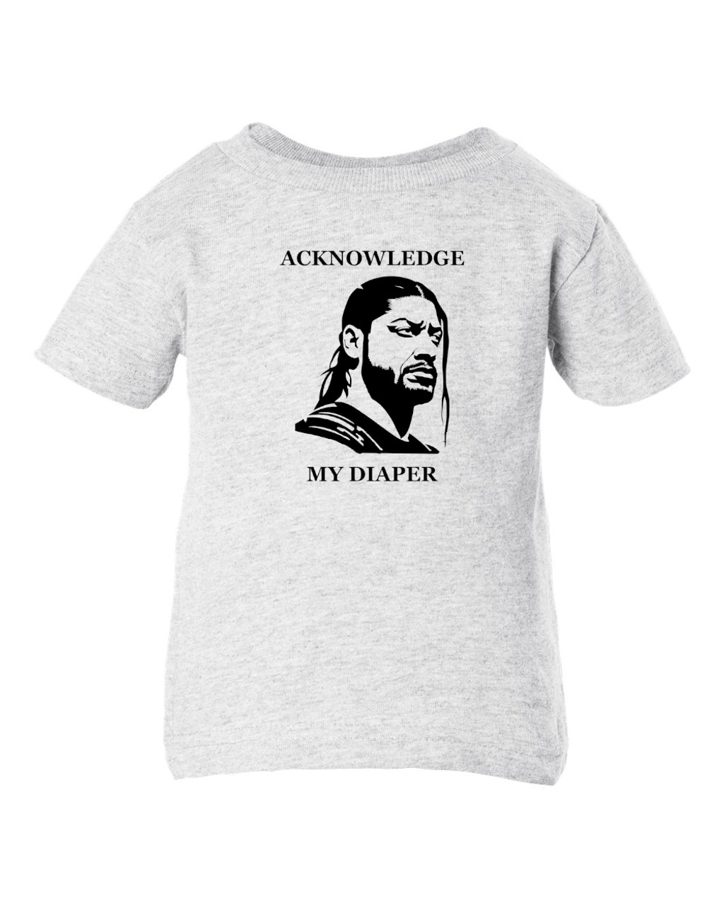 Roman the Tribal Chief Acknowledge the Diaper Wrestling Cotton Baby Infant & Toddler T-shirt Ash Roman the Tribal Chief Acknowledge the Diaper Wrestling Cotton Baby Infant & Toddler T-shirt Ash