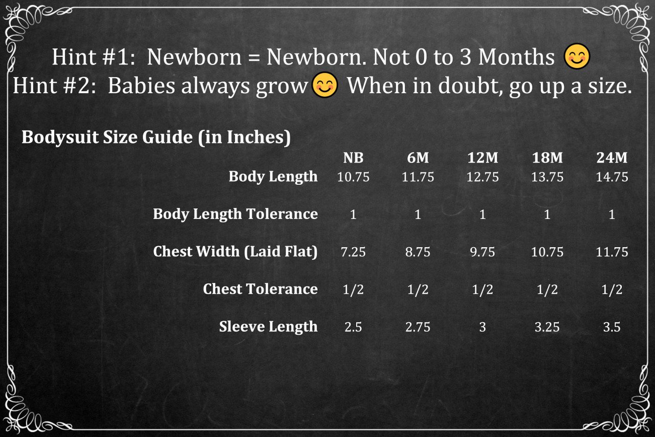 Hint number one:  Newborn equals Newborn. Not 0 to 3 Months.  Hint number 2:  Babies always grow. When in doubt, go up a size.