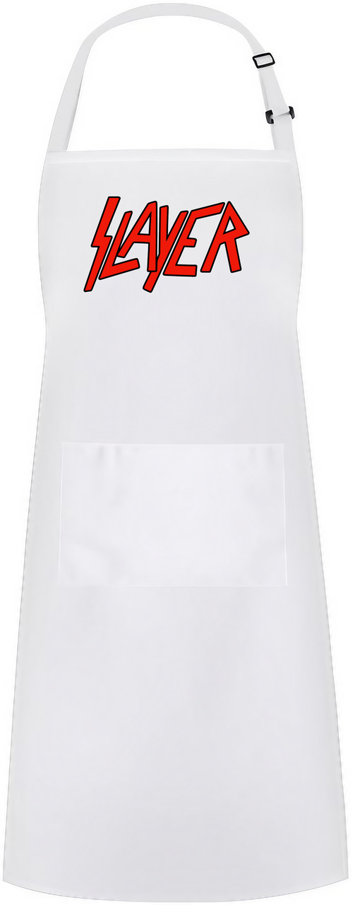 Slayer Thrash Speed Metal Sublimation White Rock & Roll Adjustable 2 Pocket Kitchen Apron & Pinny