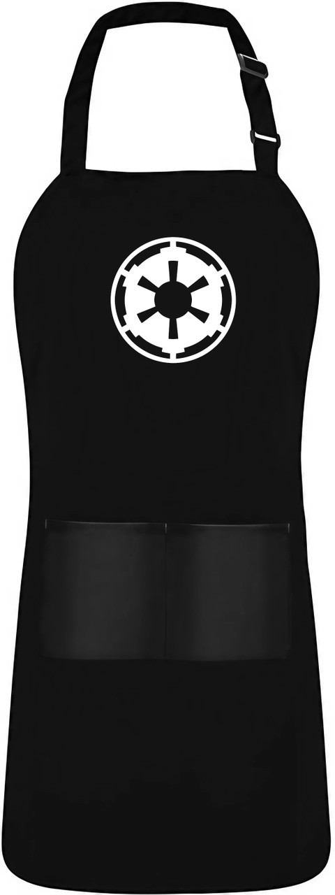 Star Force Imperial Cog Wars Emblem Heat Pressed Black Adjustable 2 Pocket Kitchen Apron & Pinny