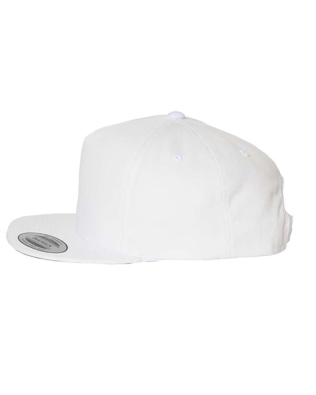 Star Force Imperial Cog Wars Emblem Heat Pressed Flat Bill Hat - Adult White Twill Snap Back Adjustable Cap