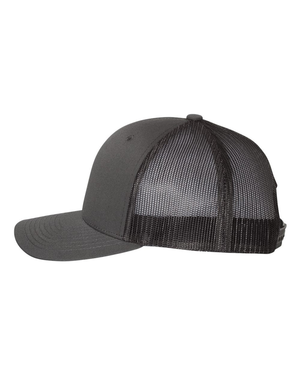 Dimebag Original Raxor Darrell Heat Pressed Grey on Black Curved Bill Hat - Adult Mesh Trucker Snap Back Cap