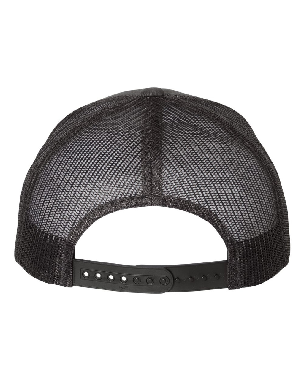 Dimebag Original Raxor Darrell Heat Pressed Grey on Black Curved Bill Hat - Adult Mesh Trucker Snap Back Cap