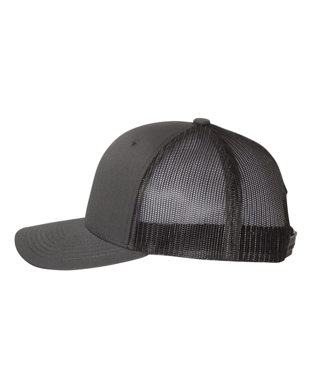 Star Force Sith Lord Dark Side Heat Pressed Grey on Black Curved Bill Hat - Adult Mesh Trucker Snap Back Cap