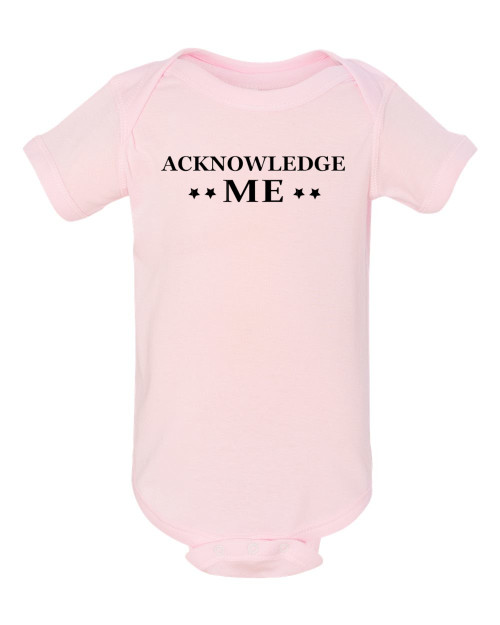 Roman the Reigns Chief Acknowledge Me Wrestling Cotton Baby Onesie & Infant Bodysuit Pink Roman the Reigns Chief Acknowledge Me Wrestling Cotton Baby Onesie & Infant Bodysuit Pink