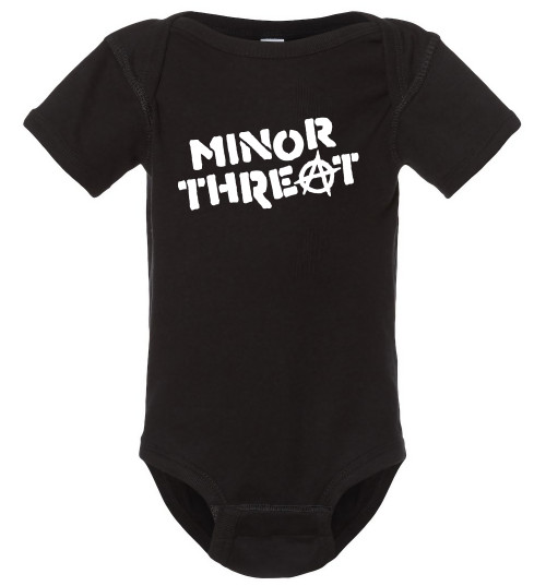 Minor Threat Original Punk Rock Baby Onesie & Infant Black Bodysuit
