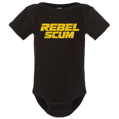 Star Force Wars Rebel Scum Baby Onesie & Infant Black Bodysuit - Yellow