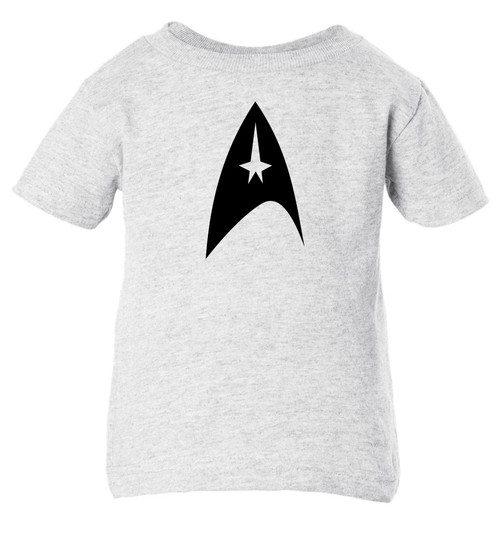 Star Voyage Trek Emblem Baby Infant & Toddler Ash T-shirt